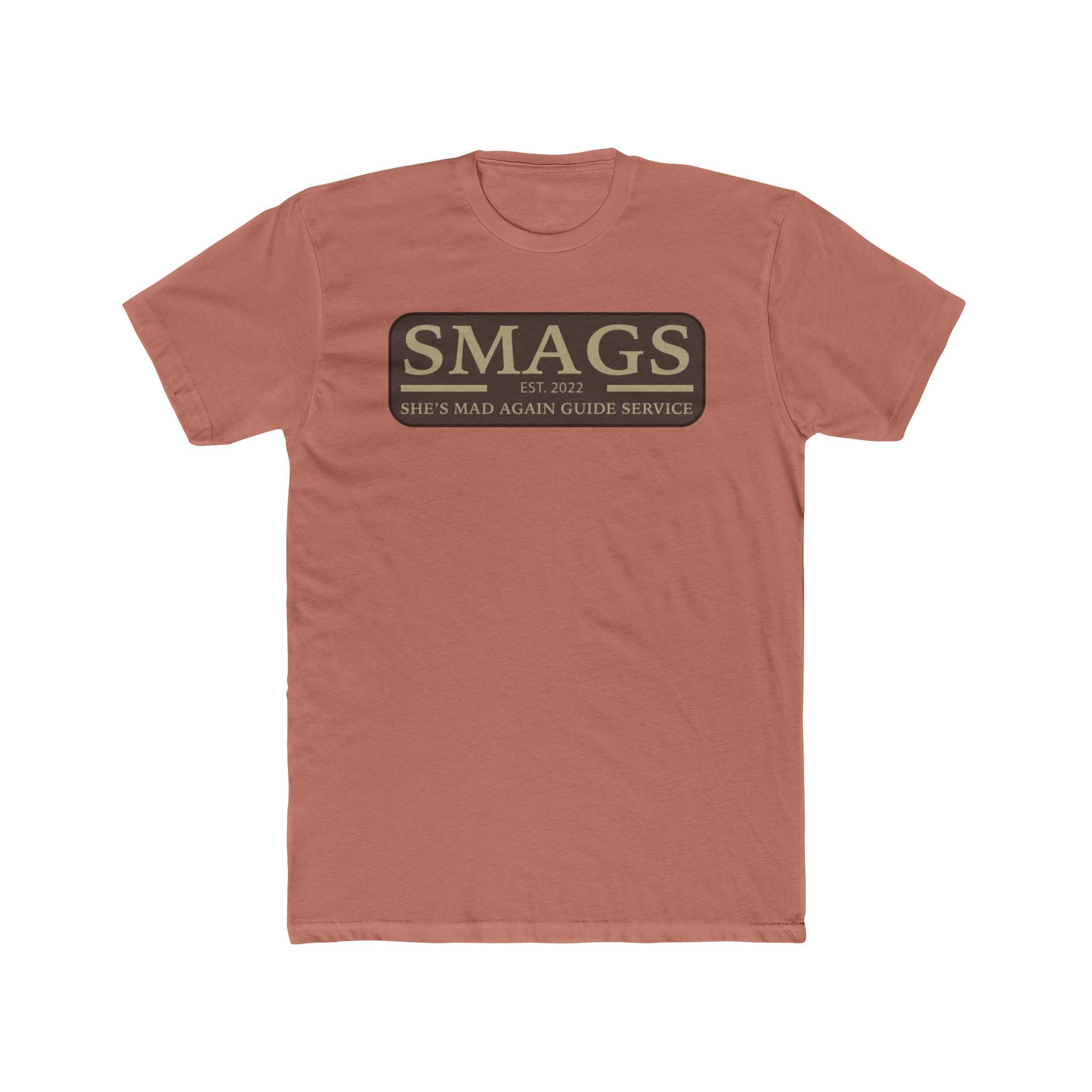 She's Mad Again "Guide Service" Tee — Hunting & Fishing Humor Crew Shirt