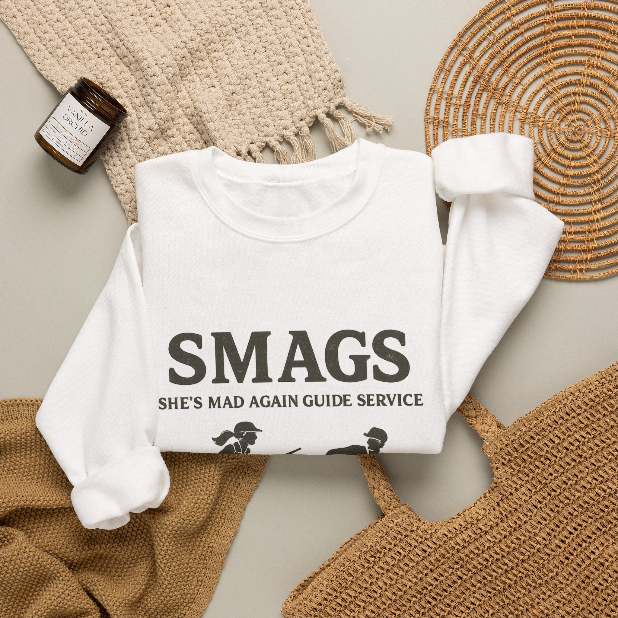 Hunter's Wife Comfort Sweatshirt — 'Come Home Safe' Cozy Crewneck