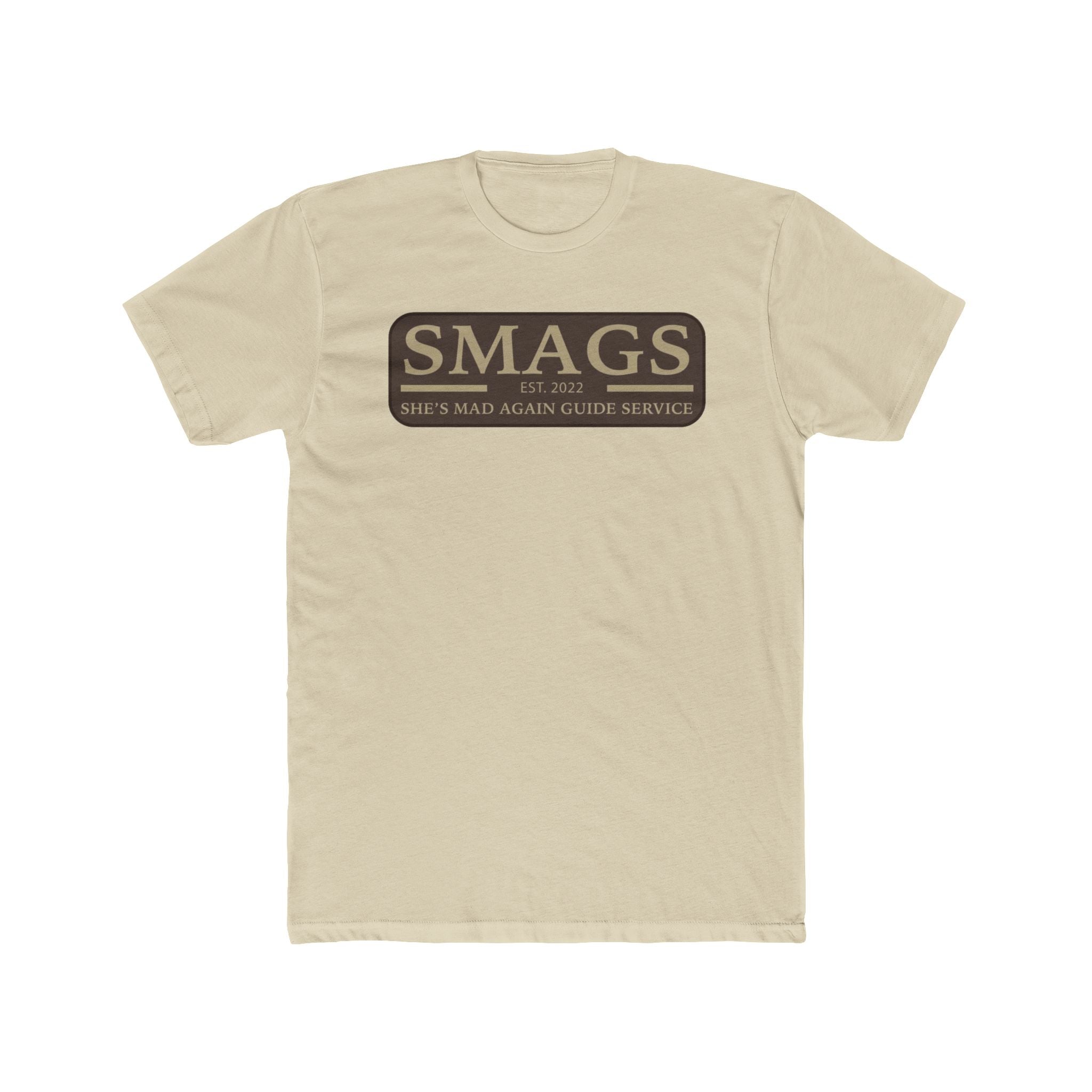 She's Mad Again "Guide Service" Tee — Hunting & Fishing Humor Crew Shirt