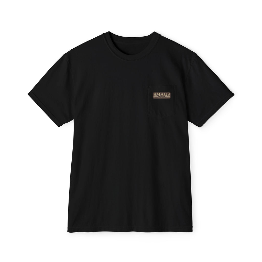 Gone Fishin' Pocket T-Shirt — "Gone fishin'. Consequences pending."