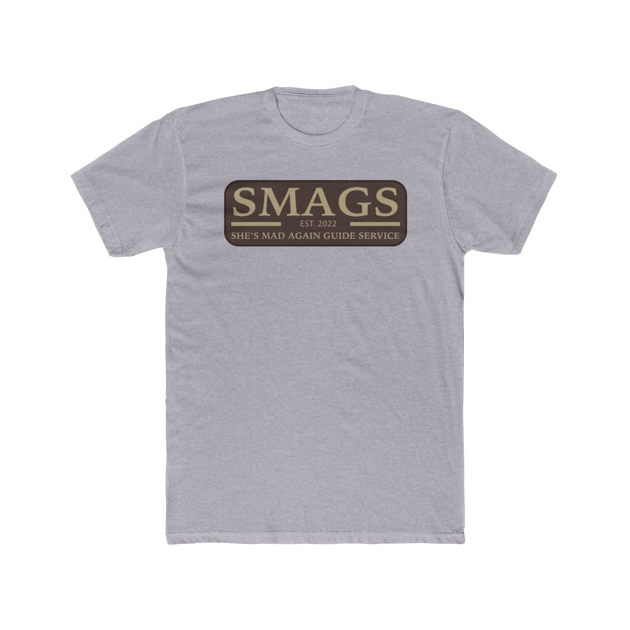 She's Mad Again "Guide Service" Tee — Hunting & Fishing Humor Crew Shirt
